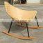 Alu. PE wicker Rocking Chair