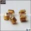 good price M1.4 brass/ stainless steel slotted cone point set screw