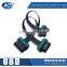 16P OBD2 male to 2 female extension ribbon cable