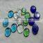 colored flat glass marbles