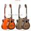 Beginner laser stripe spruce/sapele/ashtree rosewood fingerboard practice acoustic guitar