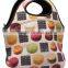 Low Price High Quality OEM insulated sublimated neoprene lunch bag/tote bag