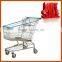 American style metal rugged grocery shopping cart/ trolley