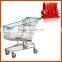 usual shopping cart with chair for supermarket