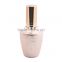 Beautiful design pink gold empty round shaped 18ml refillable glass spray bottle for cosmetic perfume packaging