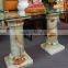 EXPORT QUALITY GREEN ONYX COLUMNS PILLARS CARVED TOP