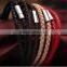 2016 new arrival fashion real leather bracelet / genuine braided leather bracelet