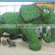 plastic animal artificial bull/fake grass animal