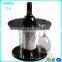 Round black acrylic single wine bottle display holders Plexiglass red wine cup displays buy 5pcs cup rack wholesale