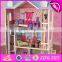 New style 14 furniture pieces children luxury wooden toy dream cottages W06A225