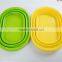 Silicone square shaped folding wash basin,fruit bowl