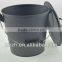 household metal matte black coal buckets