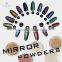Custom brand chrome mirror effect powder for nail painting