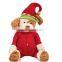 Cheap small decoration christmas plush dog singing christmas dog