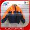 orange hi vis safety jacket with reflector