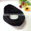 Acrylic black color fashion winter knitted round neck scarf factory