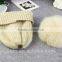High Quality 15cm Fox Fur Real Sheep Wool Knit Beanie Hat With Fox Fur Ball