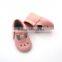 Kids shoes wesale leather babyhol moccasins shoes 2017 soft sole