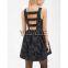 2015 New Design Hot in Summer Fully Lined Flare Printed Dress