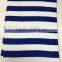 Hot sales blue white stripe wholesale beach towels hotel