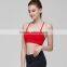 Wholesale Red Crop Top Strappy Back Athletic Fitness Sports Yoga Bras