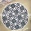 China wholesale bulk adult mosaic printed round beach towel mat with tassel