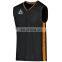 2017 latest sublimation customized logo v neck men polyester basketball jersey