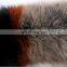 Genuine blue fox fur winter fashion real fox fur shawl collar handmade