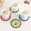 elegant laced design PVC glass coasters;laced element/design cup mat