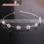 Fancy Diamante Crystal Pearl Snow Shape Wedding Headband