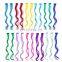 Colorful Straight Hair Extension Clip On In Hair Extension