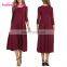 Wholesale Casual Long Sleeve Midi-Length Black 2017 Women Dresses