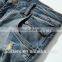 Rip men jean slim fit stretch sexy man straight tight skinny denim jeans OEM custom trousers