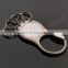 novelty metal multi ring keychain with printed custom logo