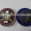 Zinc cast flat wave edge 3D relief custom souvenir coin