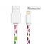 1M color printed design MFi sync lightning cable