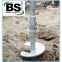 ASTM Standard Qualified Galvanized Round or Square Spiral Ground Anchor