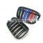Gloss Black Double Line Three Color Car Mesh Grills For BMW New f48 x1