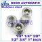 High quality 1/2'' inch butt weld pipe threaded 304 inner hexagon Blocked head Stuffy head stainless steel hose barb fittings