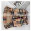 Autumn Winter Dog Coat Pet Plaid Jacket Teddy Corgi Schnauzer Pomeranian Mischievous Pet Clothing
