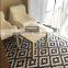 Home decor black and white checkered rug