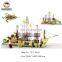 New arrival children wooden pirate water slides aqua park
