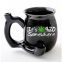 2022 Amazon black color Custom logo wake and bake smoking pipe coffee mug with handle