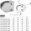 Stainless Steel Adjustable Glass Clamps Door Clip Punch Free Bracket 8-12mm Clip Holder for Glass