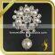 Vintage pearl and crystal shoe brooches rhinestone wedding brooch for sale FB-082