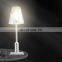 New design modern hotel crystal glass shade led table lamps for living room