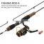 1.8m Section Carbon Fiber Spinning Fishing Rod Ultra Light Fly Lure Rod