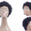 Short Curly100%human Hair Wig With Bangs