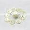 White Color Customized Garment Real 4 Holes Trocas Shell Button For Shirt