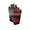 Sunnyhope nitrile sandy finish coated TPR anti impact racing gloves